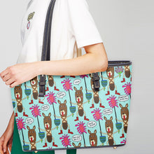 Load image into Gallery viewer, 586. ‘Warrior’ Large Leather Tote Bag