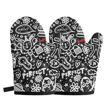Load image into Gallery viewer, "Perfect on Black" Oven glove(two pieces)