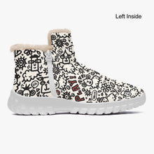 Load image into Gallery viewer, ‘Doodle Sheep’ Fur Zipper Up Boots