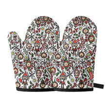 Load image into Gallery viewer, "Merry" Oven glove(two pieces)