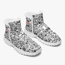 Load image into Gallery viewer, Everything is Perfect white-.Fur Zipper Up Boots