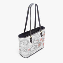 Load image into Gallery viewer, 586. ‘Yozakura white’ Large Leather Tote Bag