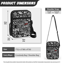 画像をギャラリービューアに読み込む, 'Everything is Pefect in Black' Messenger Bag