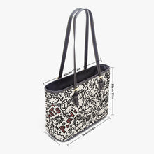 Load image into Gallery viewer, 586 ‘Doodle Sheep’ Large Leather Tote Bag