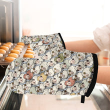 Load image into Gallery viewer, ‘Beloved Sheep’ Oven glove(two pieces)
