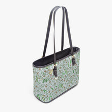 Load image into Gallery viewer, 586. ‘Beans on blue’ Large Leather Tote Bag