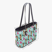 Load image into Gallery viewer, 586. ‘Warrior’ Large Leather Tote Bag