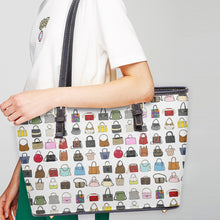 Load image into Gallery viewer, 586. ‘Fashion Lover’ Large Leather Tote Bag