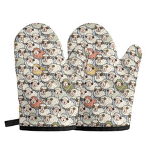 Load image into Gallery viewer, ‘Beloved Sheep’ Oven glove(two pieces)