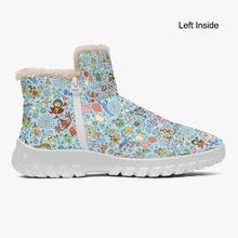 Load image into Gallery viewer, You are not alone Blue-Fur Zipper Up Boots