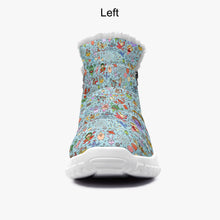 Load image into Gallery viewer, You are not alone Blue-Fur Zipper Up Boots