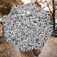 Load image into Gallery viewer, Everything is Perfect White -Automatic Folding Umbrella