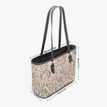 Load image into Gallery viewer, 586. ‘Beans on Pink’ Large Leather Tote Bag