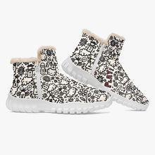 Load image into Gallery viewer, ‘Doodle Sheep’ Fur Zipper Up Boots