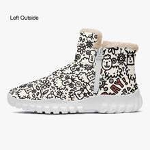 Load image into Gallery viewer, ‘Doodle Sheep’ Fur Zipper Up Boots