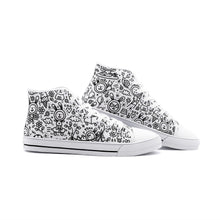 Load image into Gallery viewer, Happy Bunny Unisex High Top Canvas Shoes