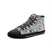 Load image into Gallery viewer, Happy Bunny Unisex High Top Canvas Shoes