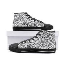 Load image into Gallery viewer, Happy Bunny Unisex High Top Canvas Shoes