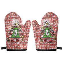 Load image into Gallery viewer, ‘Christmas Tree’ Oven glove(two pieces)