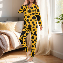 Load image into Gallery viewer, 'Yellow with Black dots' Women's Pajama Set