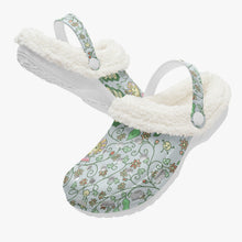 Load image into Gallery viewer, ‘Beans on Blue’ Lined Clogs