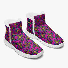 Load image into Gallery viewer, Vibrant Blossom- Fur Zipper Up Boots