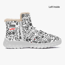 Load image into Gallery viewer, Everything is Perfect white-.Fur Zipper Up Boots