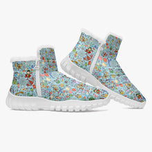 Load image into Gallery viewer, You are not alone Blue-Fur Zipper Up Boots