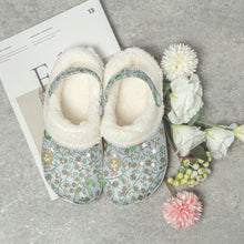 Load image into Gallery viewer, ‘Beans on Blue’ Lined Clogs