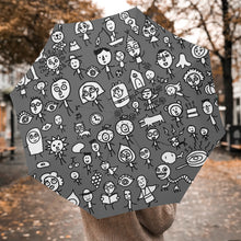 Load image into Gallery viewer, Friends on the Earth - Automatic Folding Umbrella