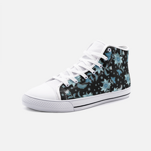 Load image into Gallery viewer, Blue Flower -High Top Canvas Shoes