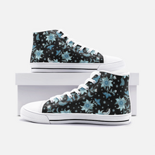 Load image into Gallery viewer, Blue Flower -High Top Canvas Shoes