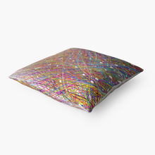 Load image into Gallery viewer, Rainbow threads-Throw Pillow