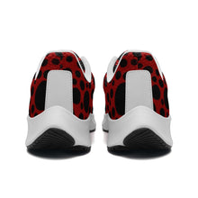 Load image into Gallery viewer, Red with Black dots -Unisex Mesh Tech Performance Running Shoes