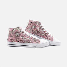 Load image into Gallery viewer, Unknown World in Pink -High Top Canvas Shoes