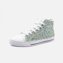 Load image into Gallery viewer, Beans in Blue -High Top Canvas Shoes