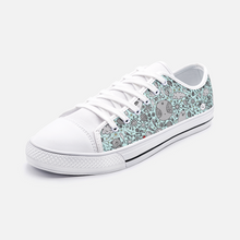 Load image into Gallery viewer, Dream in Turquoise - Low Top Canvas Shoes