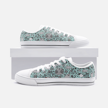 Load image into Gallery viewer, Dream in Turquoise - Low Top Canvas Shoes
