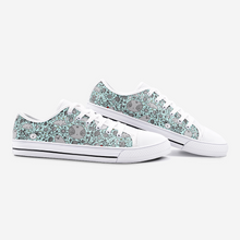 Load image into Gallery viewer, Dream in Turquoise - Low Top Canvas Shoes