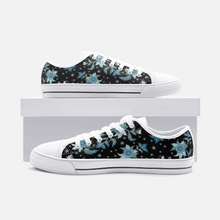 Load image into Gallery viewer, Blue Flower -Unisex Low Top Canvas Shoes
