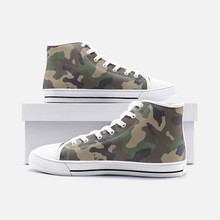 Load image into Gallery viewer, 'Camo' High Top Canvas Shoes