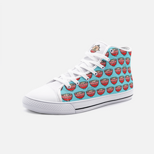 Load image into Gallery viewer, Ramen Pig in Blue -High Top Canvas Sneakers