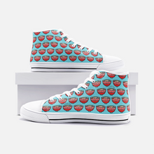 Load image into Gallery viewer, Ramen Pig in Blue -High Top Canvas Sneakers