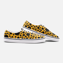 Load image into Gallery viewer, Yellow with Black dots -Low Cut Loafer Shoes