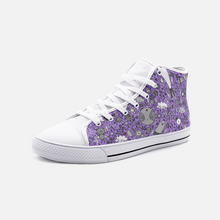 Load image into Gallery viewer, Dream in Purple -High Top Canvas Shoes