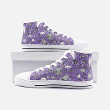 Load image into Gallery viewer, Dream in Purple -High Top Canvas Shoes