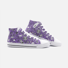 Load image into Gallery viewer, Dream in Purple -High Top Canvas Shoes