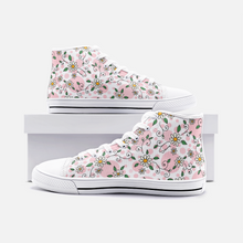 Load image into Gallery viewer, Spring Daisy Pink -High Top Canvas Shoes