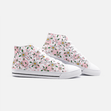 Load image into Gallery viewer, Spring Daisy Pink -High Top Canvas Shoes