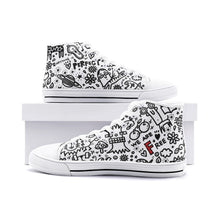 Load image into Gallery viewer, Everything is Perfect on White -Unisex High Top Canvas Shoes